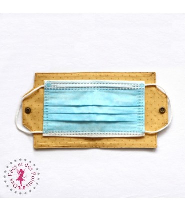 Pochette pour masque chirurgical - Riad Turquoise