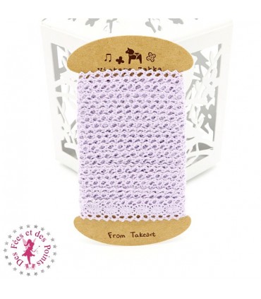 Dentelle "Confetti"  - 10 mm - Mauve