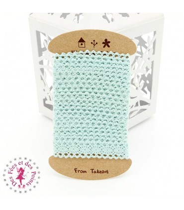 Dentelle "Confetti"  - 10 mm - Menthe