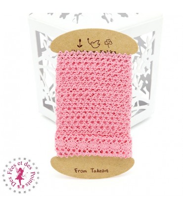 Dentelle "Confetti"  - 10 mm - Corail