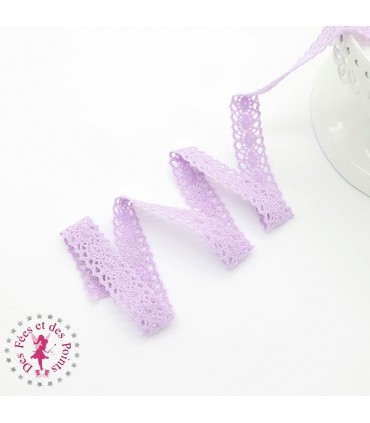 Dentelle "Confetti"  - 10 mm - Mauve