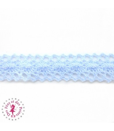 Dentelle "Confetti"  - 10 mm - Bleu Tendre