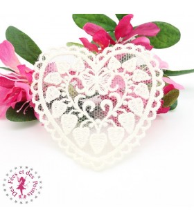 Grand Coeur en dentelle