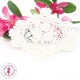 Motif en dentelle - Médaillon aux roses