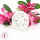 Motif en dentelle - Médaillon ovale Rose