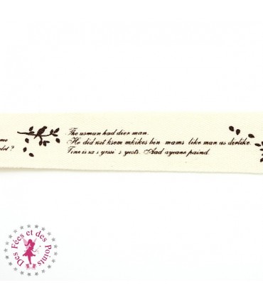 Ruban imprimé - Les Hirondelles