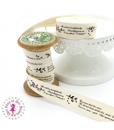 Ruban imprimé - Les Hirondelles