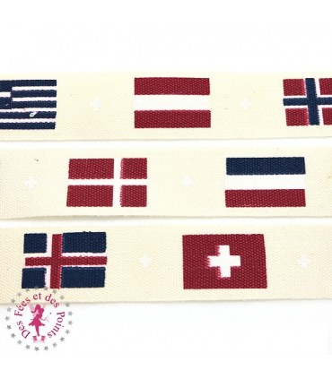 Ruban imprimé - Sous les Drapeaux