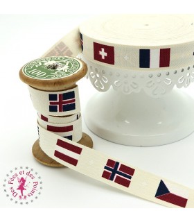 Ruban imprimé - Sous les Drapeaux