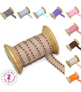 Ruban Tirets - 10 mm - 10 couleurs