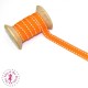 Ruban Tirets - 10 mm - Orange