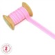 Ruban Tirets - 10 mm - Rose