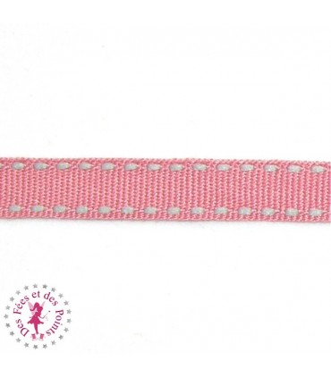 Ruban Tirets - 10 mm - Corail