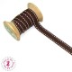 Ruban Tirets - 10 mm - Chocolat