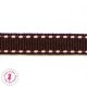 Ruban Tirets - 10 mm - Chocolat