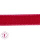 Ruban velours - 9 mm - Rouge