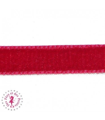 Ruban velours - 9 mm - Rouge