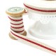 Ruban Zakka - 13 mm - Lin & Rouge