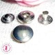 Pressions métallique Anorak - 12 mm - Argent