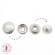 Pressions métallique Sport - 12 mm - Argent