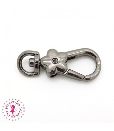 Mousqueton Fleurette - 45 mm - Gun Metal