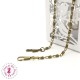 Chainette Tourbillon pour sac - 41 cm - Bronze or