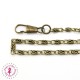Chainette Tourbillon pour sac - 41 cm - Bronze or