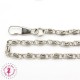 Chainette Tourbillon pour sac - 41 cm - Argent