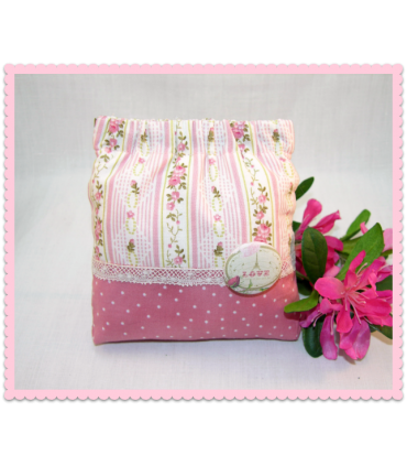 Pochette avec fermoir clic clac