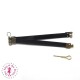 Fermoir Clic Clac fin - 12 cm - Or