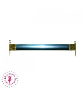 Fermoir Clic Clac avec boucles - 15 cm - Bronze antique