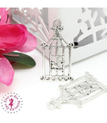 Charm / Pendentif "Cage de Perruche"