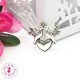 Charm / Pendentif "Colombes amoureuses"