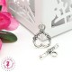Charm / Fermoir "Coeur fleuri"