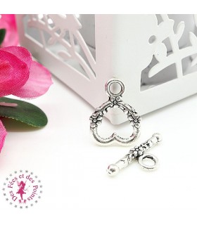 Charm / Fermoir "Coeur fleuri"