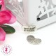 Charm / Pendentif "Coeur haricot Made with Love"