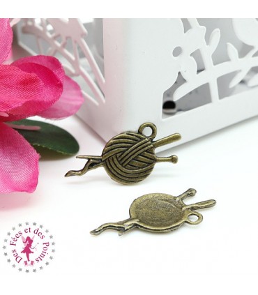 Charm / Pendentif "Pelote de Laine"