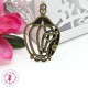 Charm / Pendentif "Cage à oiseau au coeur"