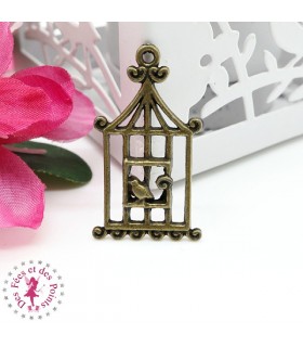 Charm / Pendentif "Cage à oiseau chinoise"