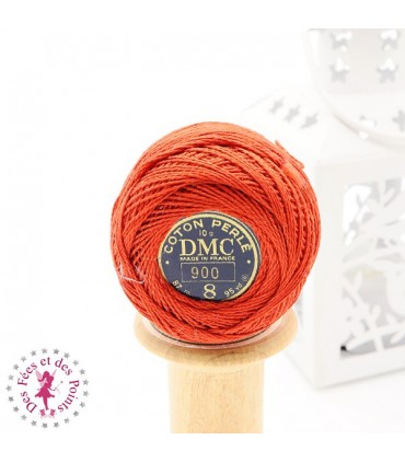 Coton Perlé DMC N° 8 - Orange 900
