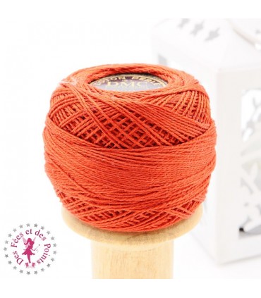 Coton Perlé DMC N° 8 - Orange 900