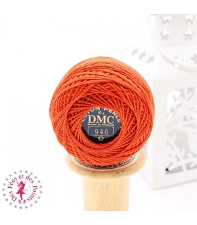 Coton Perlé DMC N° 8 - Orange 946