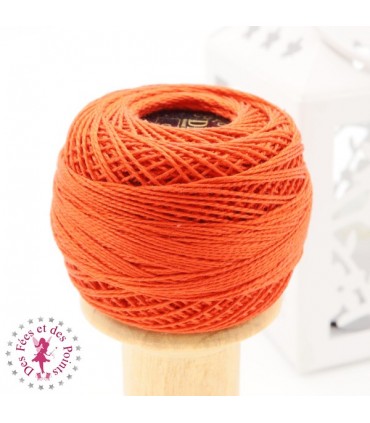 Coton Perlé DMC N° 8 - Orange 946