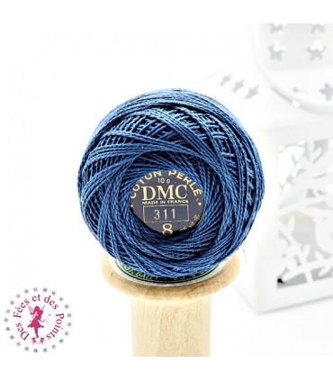 Coton Perlé DMC N°8 - Bleu 311