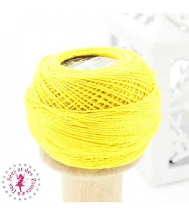 Coton Perlé DMC N° 8 - Jaune 444