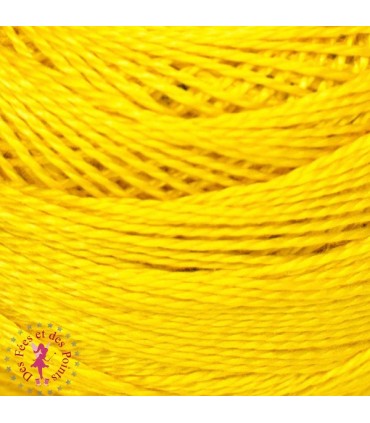 Coton Perlé DMC N° 8 - Jaune 444