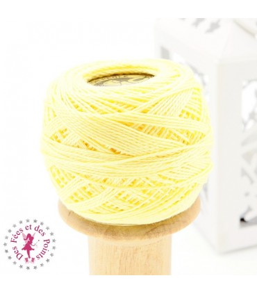 Coton Perlé DMC N° 8 - Jaune 727