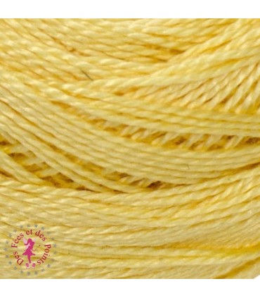Coton Perlé DMC N° 8 - Jaune 727