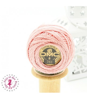 Coton Perlé DMC N° 8 - Rose 761