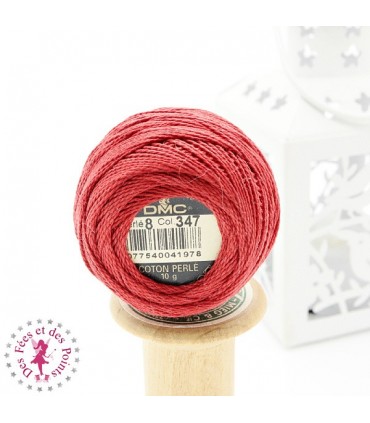 Coton Perlé DMC N° 8 - Rouge 347